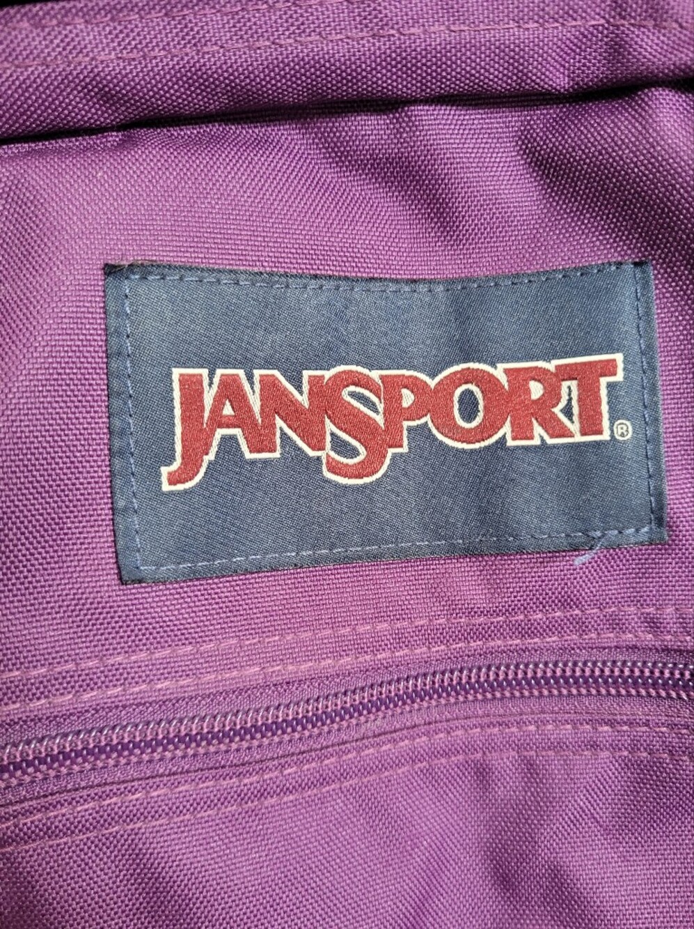 Jansport Backpack Purple Gray Like New Extra Large - Picture 6 of 7